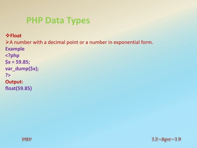 PHP Basics | PPT