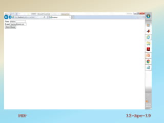 PHP - A Simple HTML Form
 