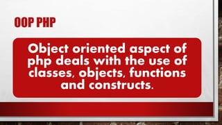 Php presentation | PPT