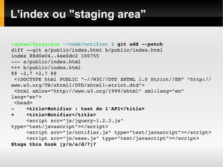 Git ou le renouveau du contrôle de version