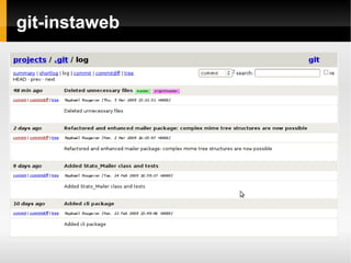 Git ou le renouveau du contrôle de version