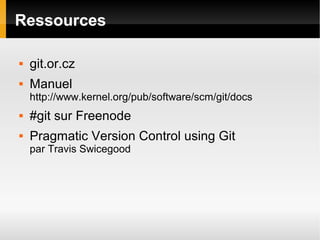 Git ou le renouveau du contrôle de version