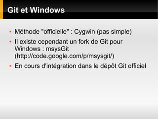 Git ou le renouveau du contrôle de version