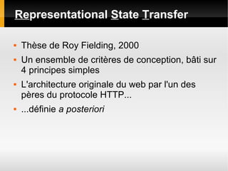Services web RESTful