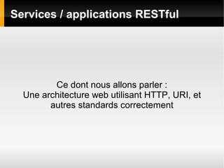 Services web RESTful