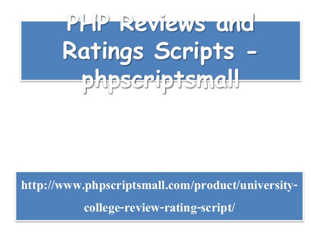 PHP Reviews and Ratings Scripts phpscriptsmall PHP Reviews and Ratings Scripts phpscriptsmall