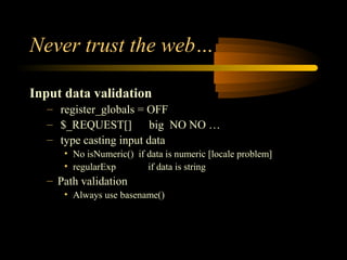 Php security | PPT