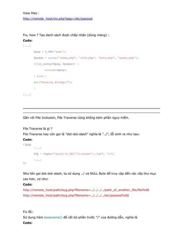 PHP Security File inclusion | PDF