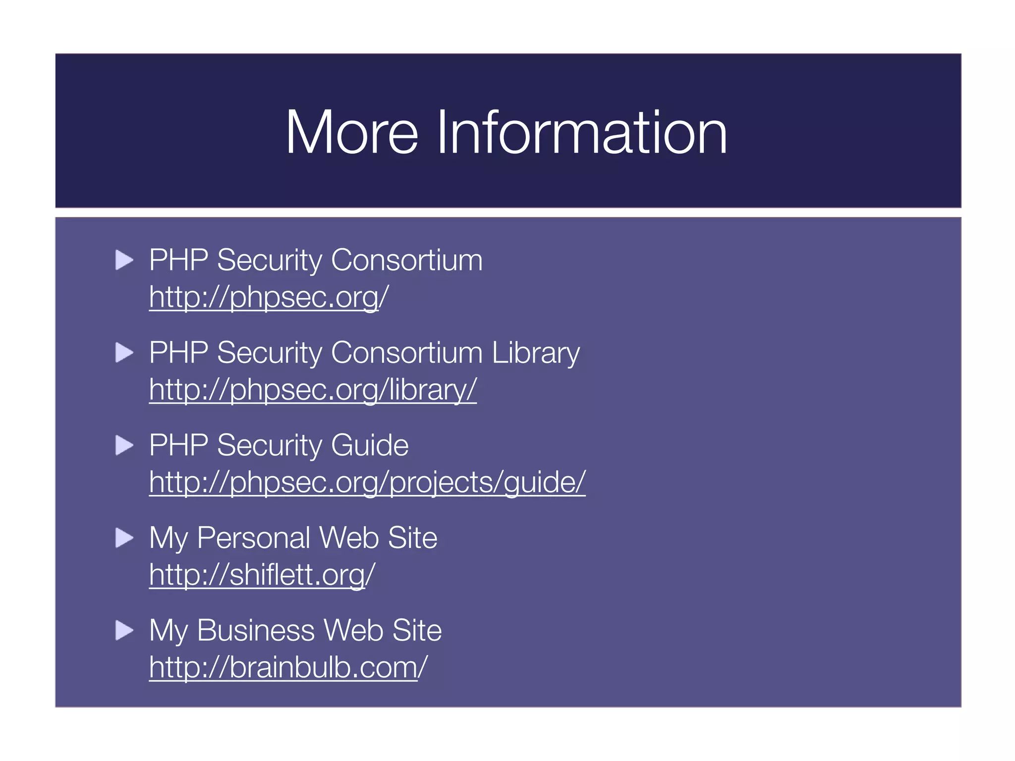 Php Security Workshop