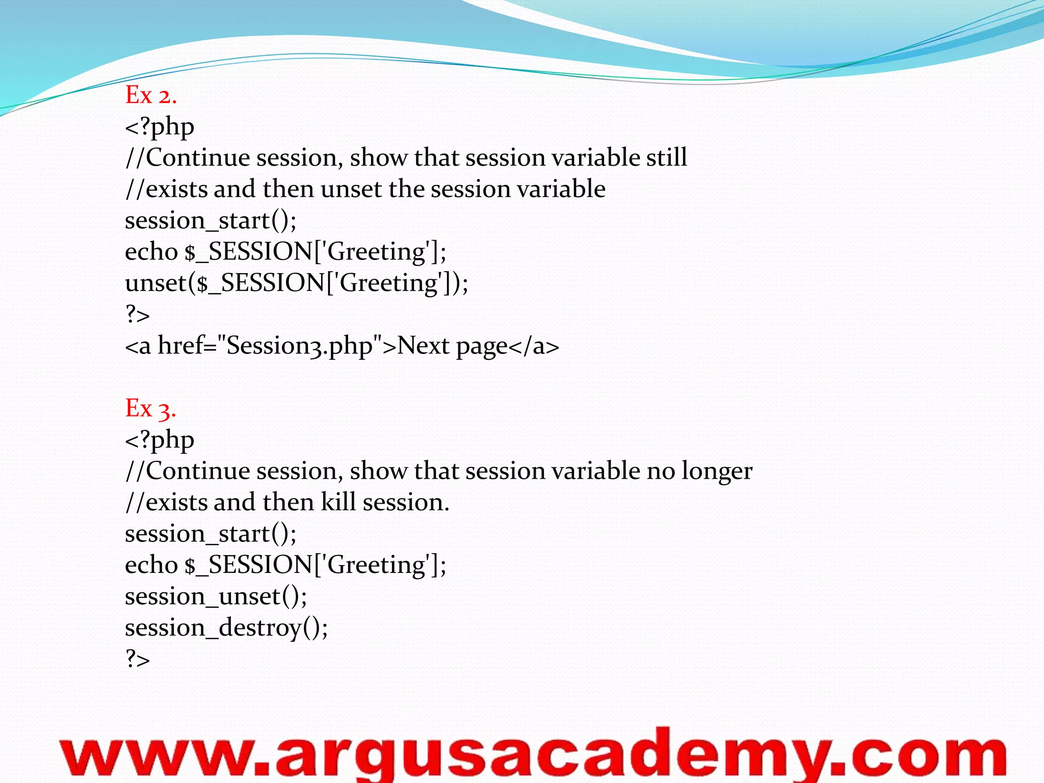 Php session | PPSX | Databases | Computer Software and Applications