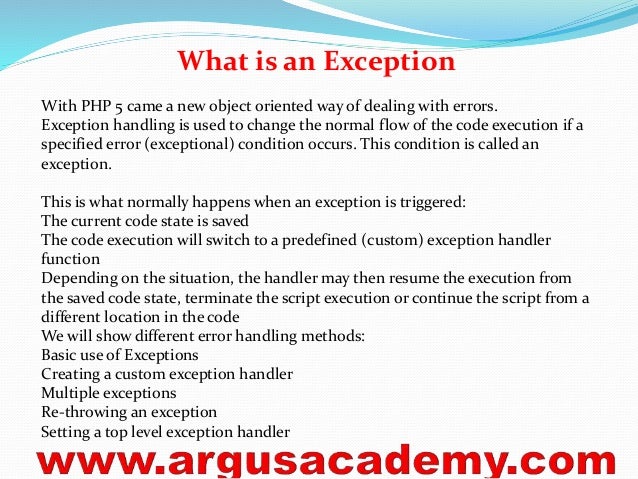 php try catch specific exception