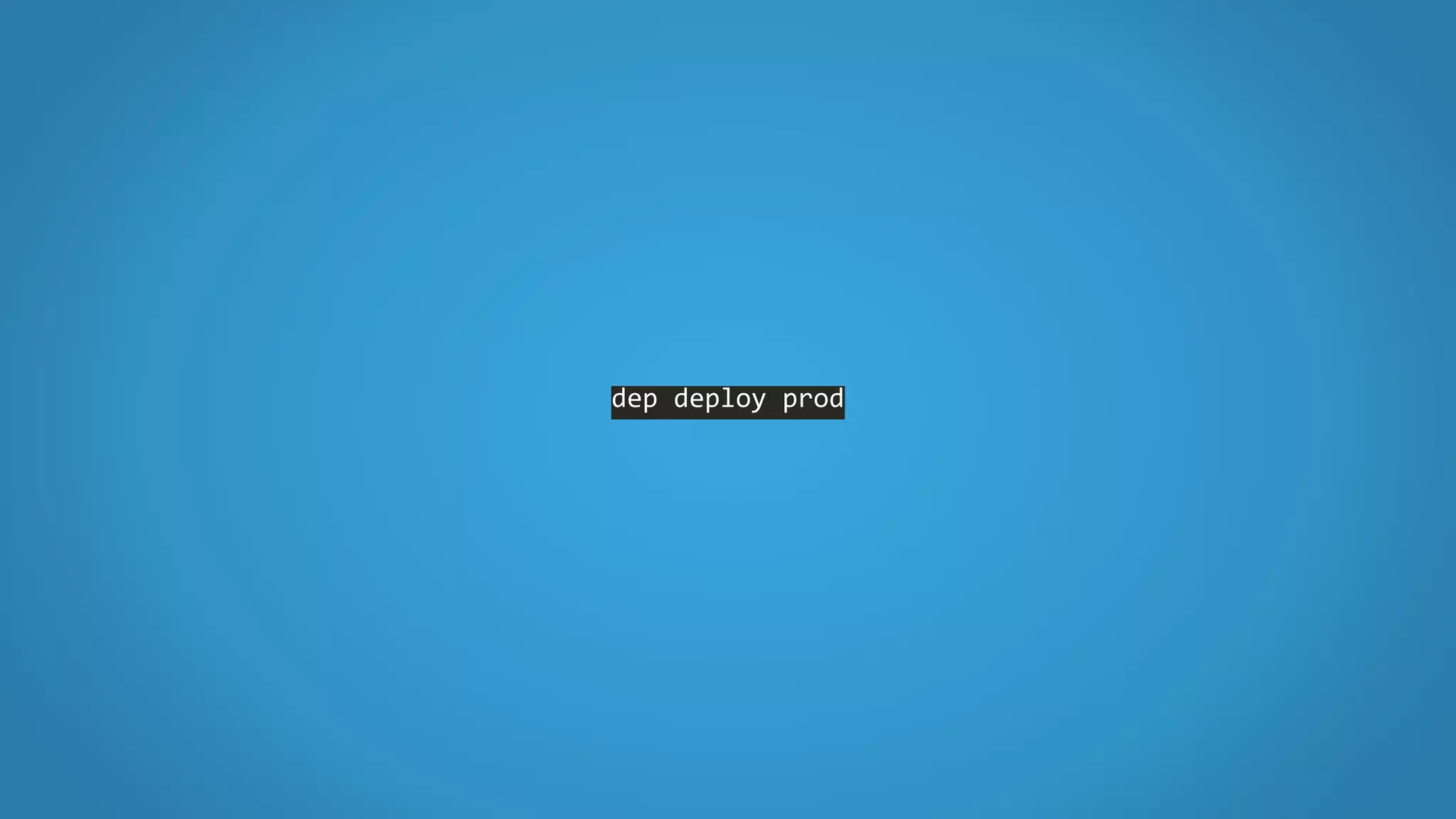dep deploy prod