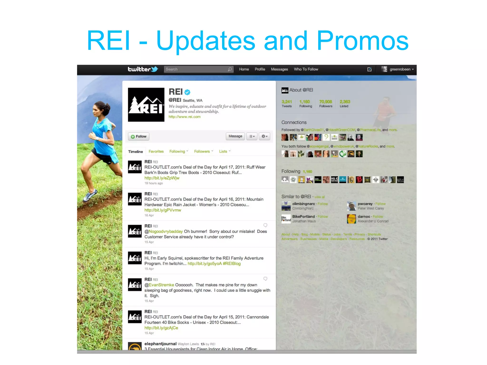 REI - Updates and Promos 