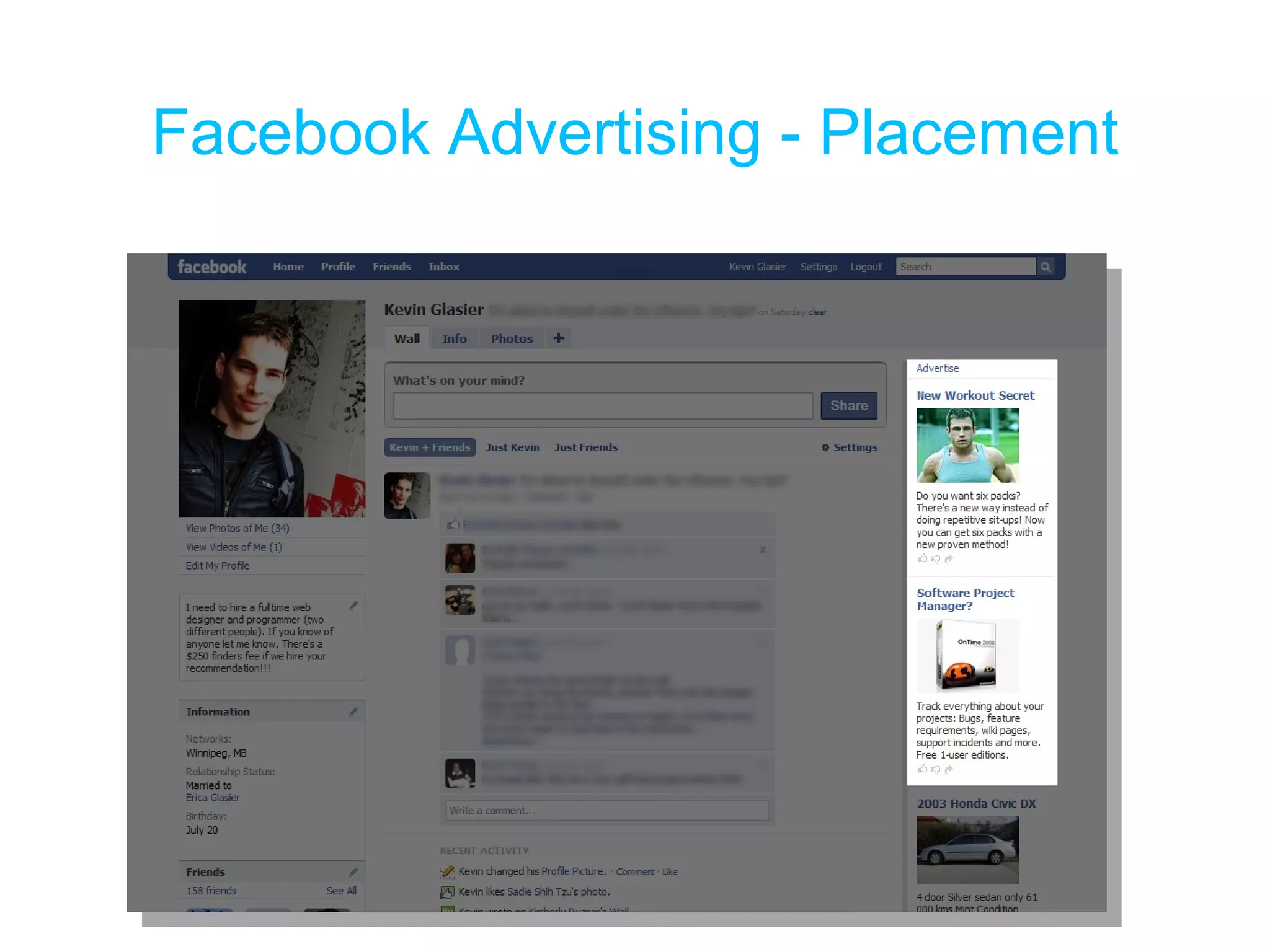 Facebook Advertising - Placement THE TOOLS 