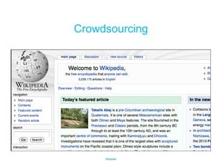Crowdsourcing Wikipedia 