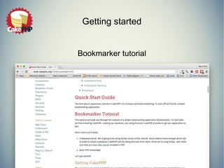 Getting started
Bookmarker tutorial
 