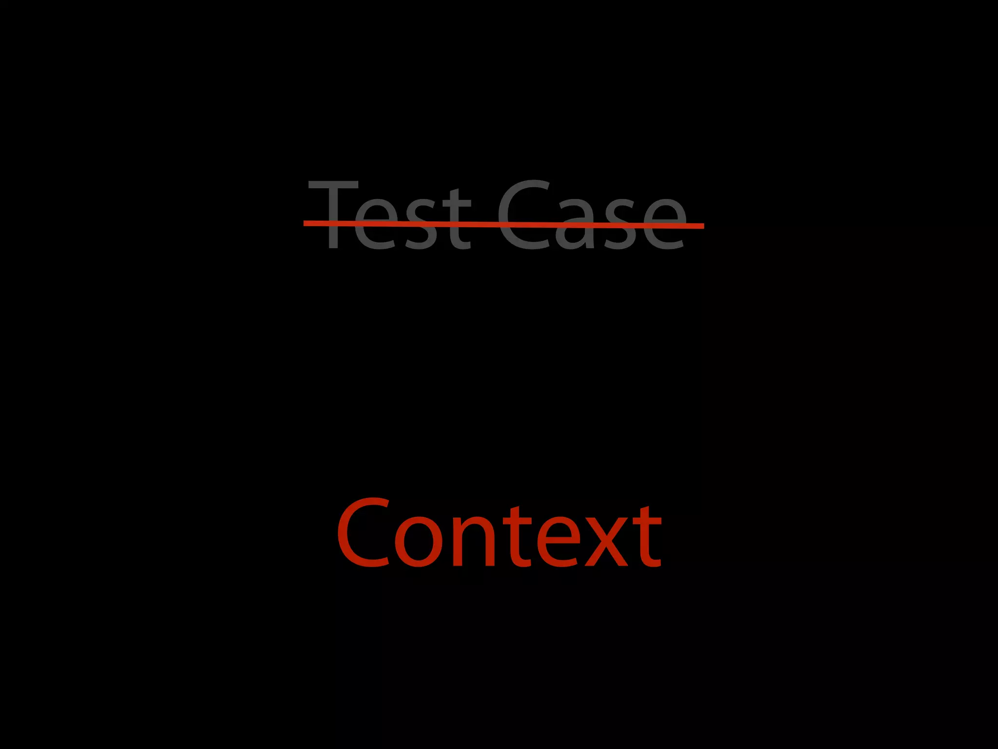 Test Case


Context
 