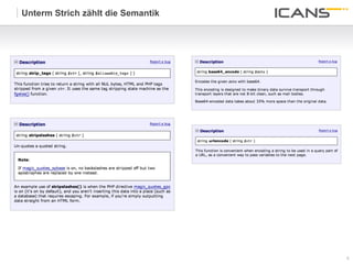 Unterm Strich zählt die Semantik




                                   6	
  
                                   6
 
