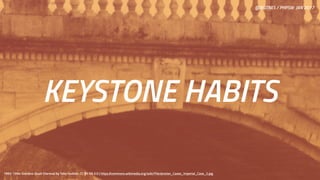 @JEGTNES / PHPSW JAN 2017
KEYSTONE HABITS
1993-1994-Giardino Giusti (Verona) by Toby Hudson, CC BY-SA 3.0 | https://commons.wikimedia.org/wiki/File:Jenolan_Caves_Imperial_Cave_2.jpg
 