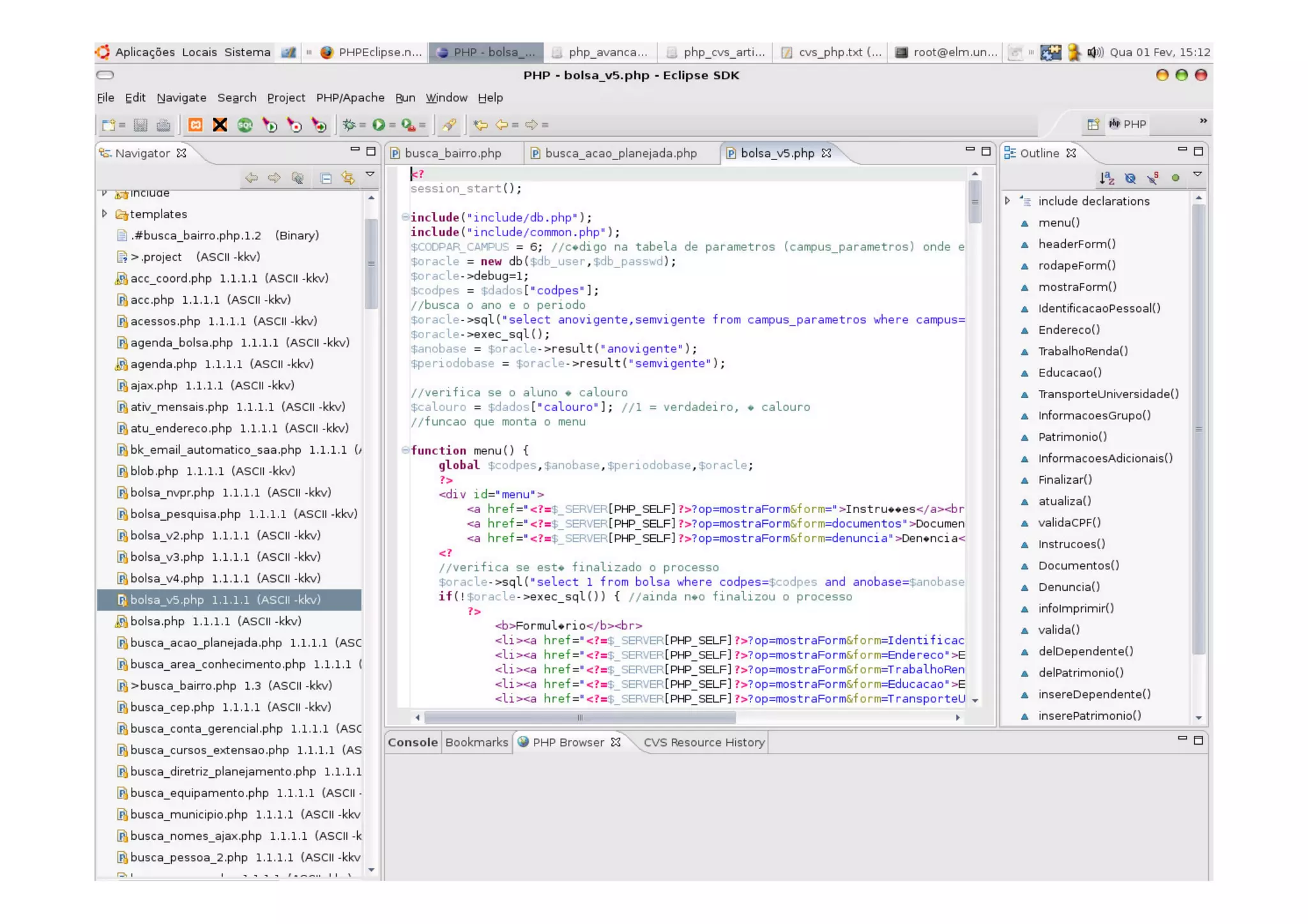 Desenvolvimento Web Avançado usando PHP