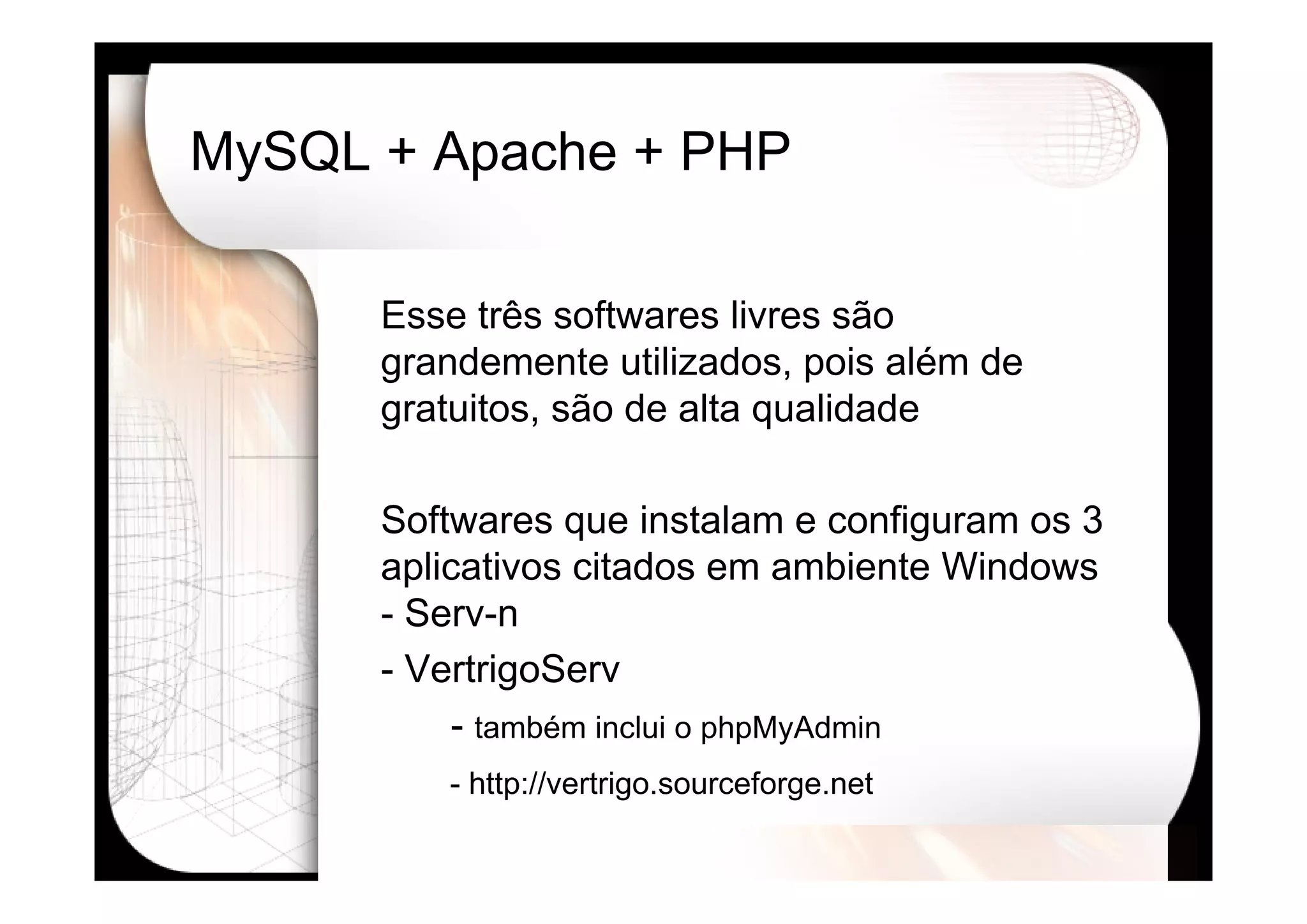 Desenvolvimento Web Avançado usando PHP