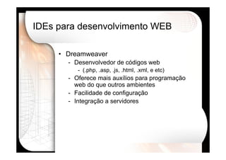 Desenvolvimento Web Avançado usando PHP
