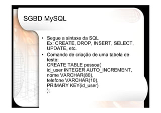 Desenvolvimento Web Avançado usando PHP
