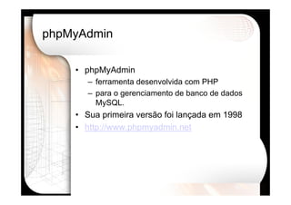 Desenvolvimento Web Avançado usando PHP