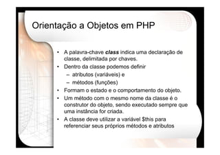 Desenvolvimento Web Avançado usando PHP