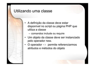 Desenvolvimento Web Avançado usando PHP