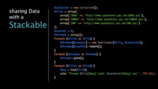 sharing Data 
with a
Stackable
 
