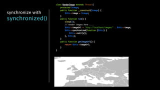 synchronize with
synchronized()
 