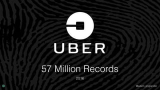 @adam_englander
57 Million Records
2016
 