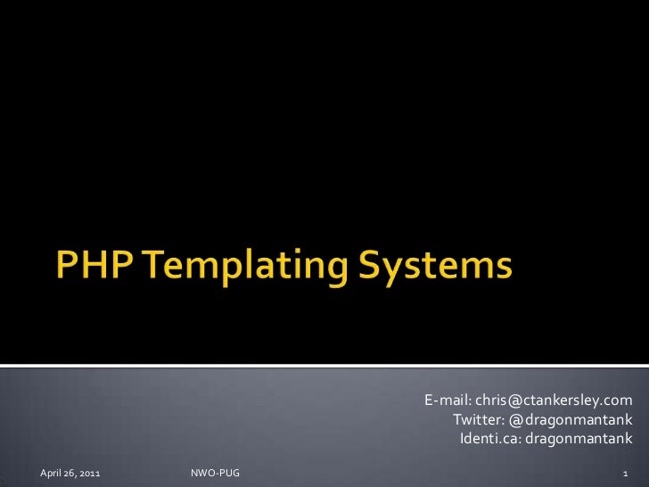 php templating systems php templating