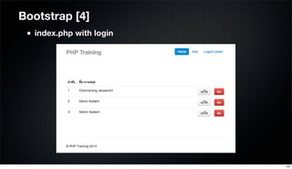 Bootstrap [4]
index.php with login
105
 