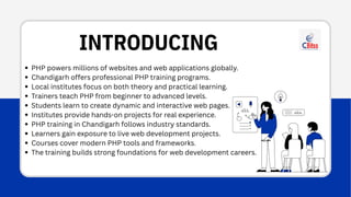 Master PHP Development with Expert Training in Chandigarh | PDF