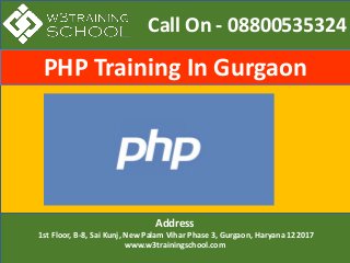 Call On - 08800535324
Address
1st Floor, B-8, Sai Kunj, New Palam Vihar Phase 3, Gurgaon, Haryana 122017
www.w3trainingschool.com
PHP Training In Gurgaon
 