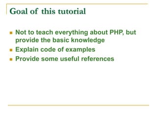 Php tutorial | PPT
