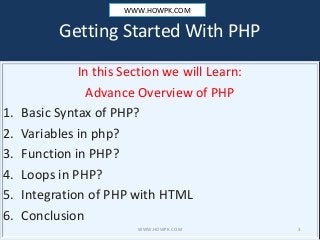 PHP MySQL Tutorial basics to advance with practical