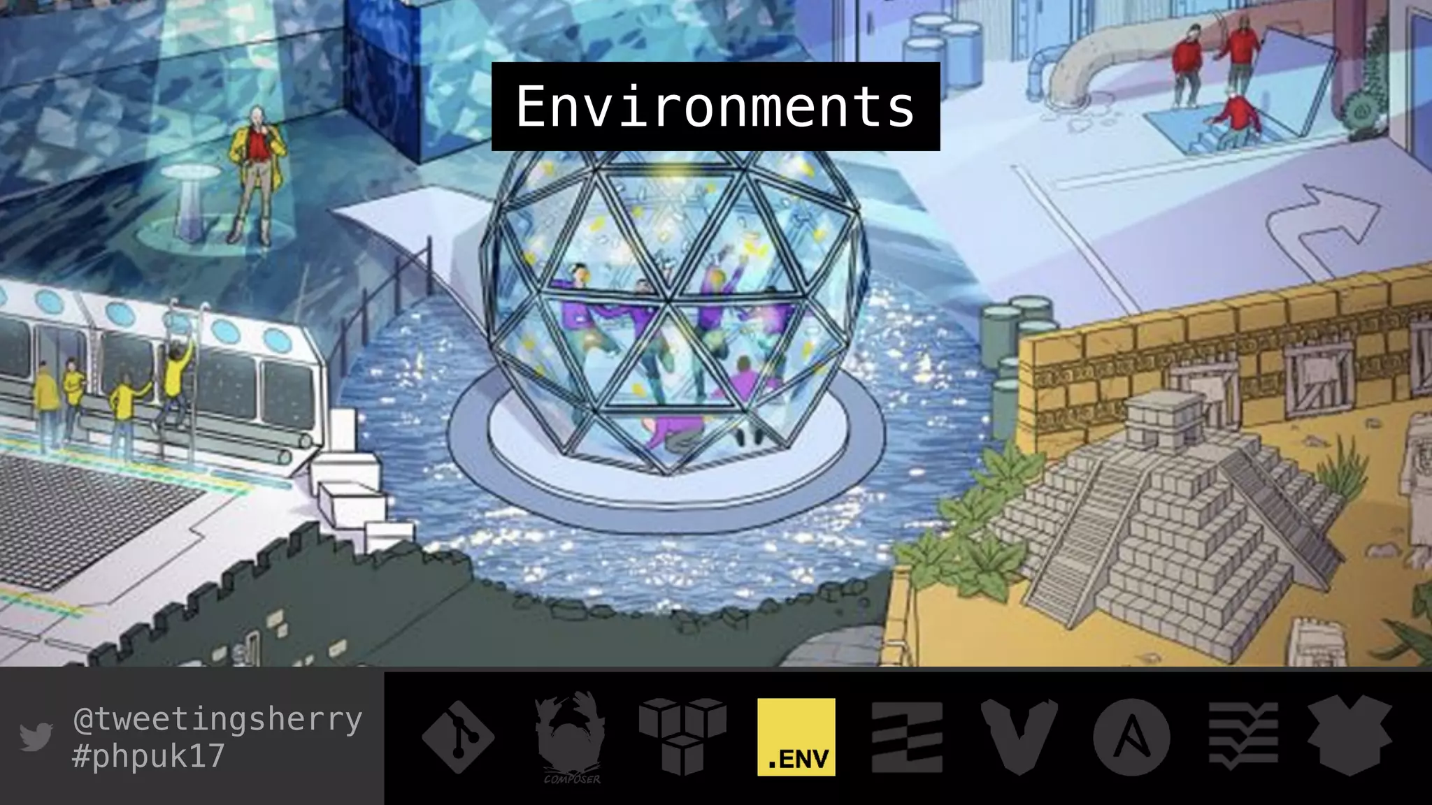 @tweetingsherry
#phpuk17
Environments
 