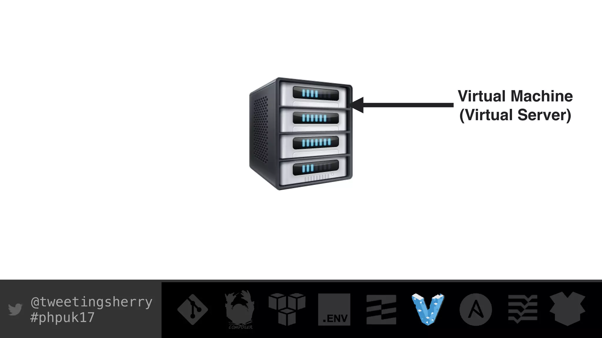@tweetingsherry
#phpuk17
Virtual Machine
(Virtual Server)
 
