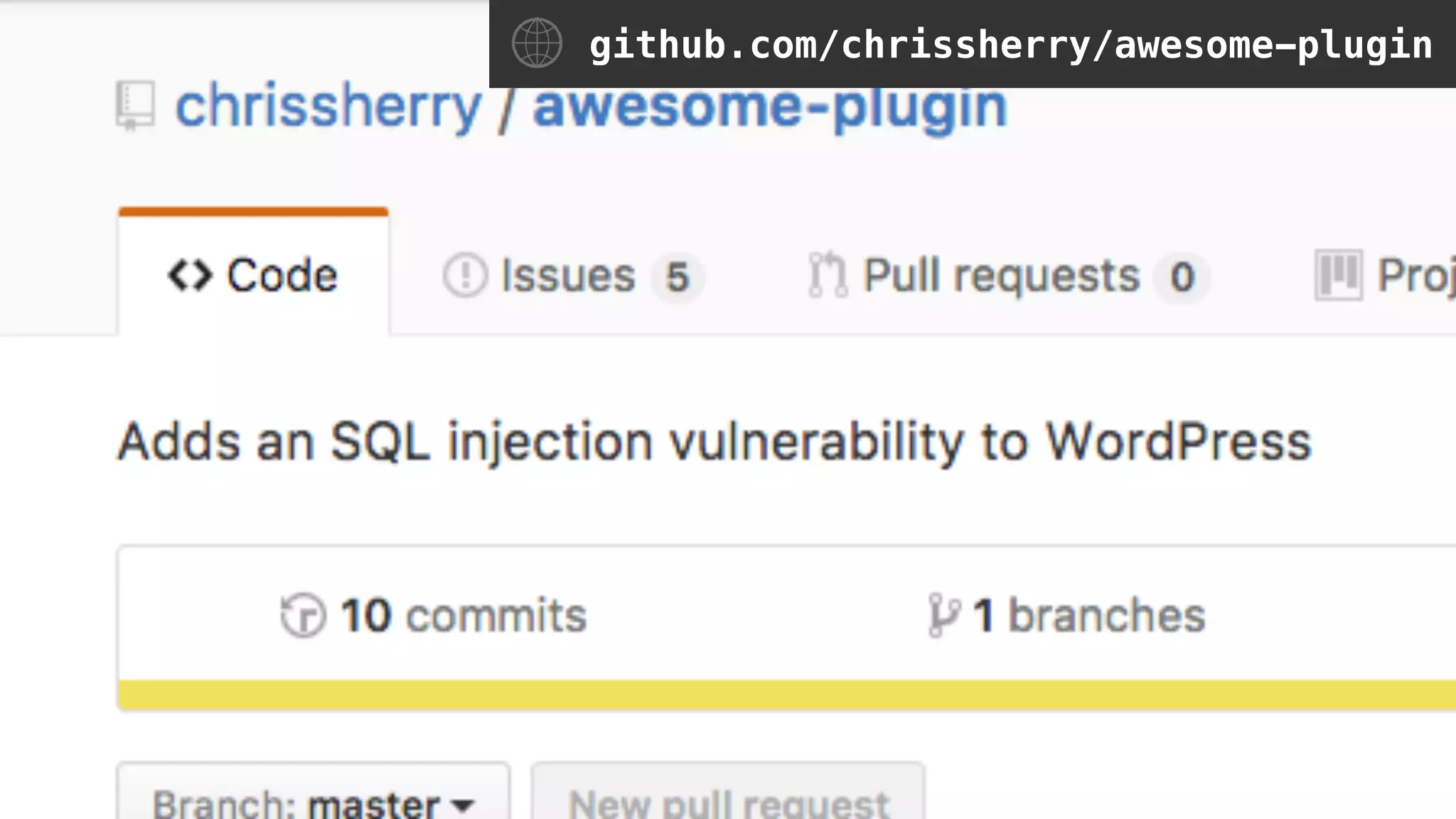 @tweetingsherry
#phpuk17
github.com/chrissherry/awesome-plugin
 