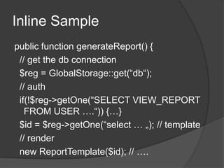 Inline Comments$i++ // Increment $i by oneYeah.. we don‘t need to talk about thatCan be great, especially when they tell you ‘WHY‘ something was doneMost time aren‘t that great