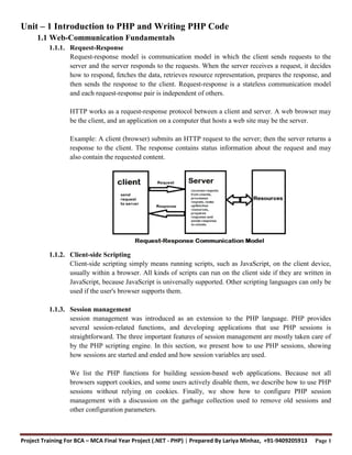 PHP Unit-1 Introduction to PHP | PDF