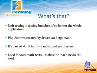Unit Testing in PHP | PPTX