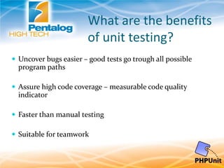 Unit Testing in PHP | PPTX