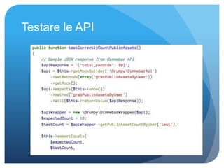 Testare le API 
 