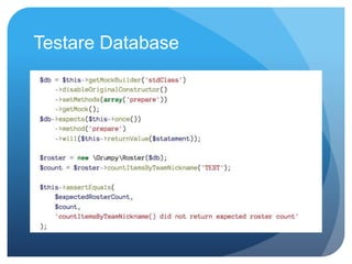Testare Database 
 
