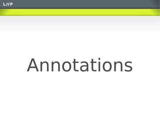 Annotations
 