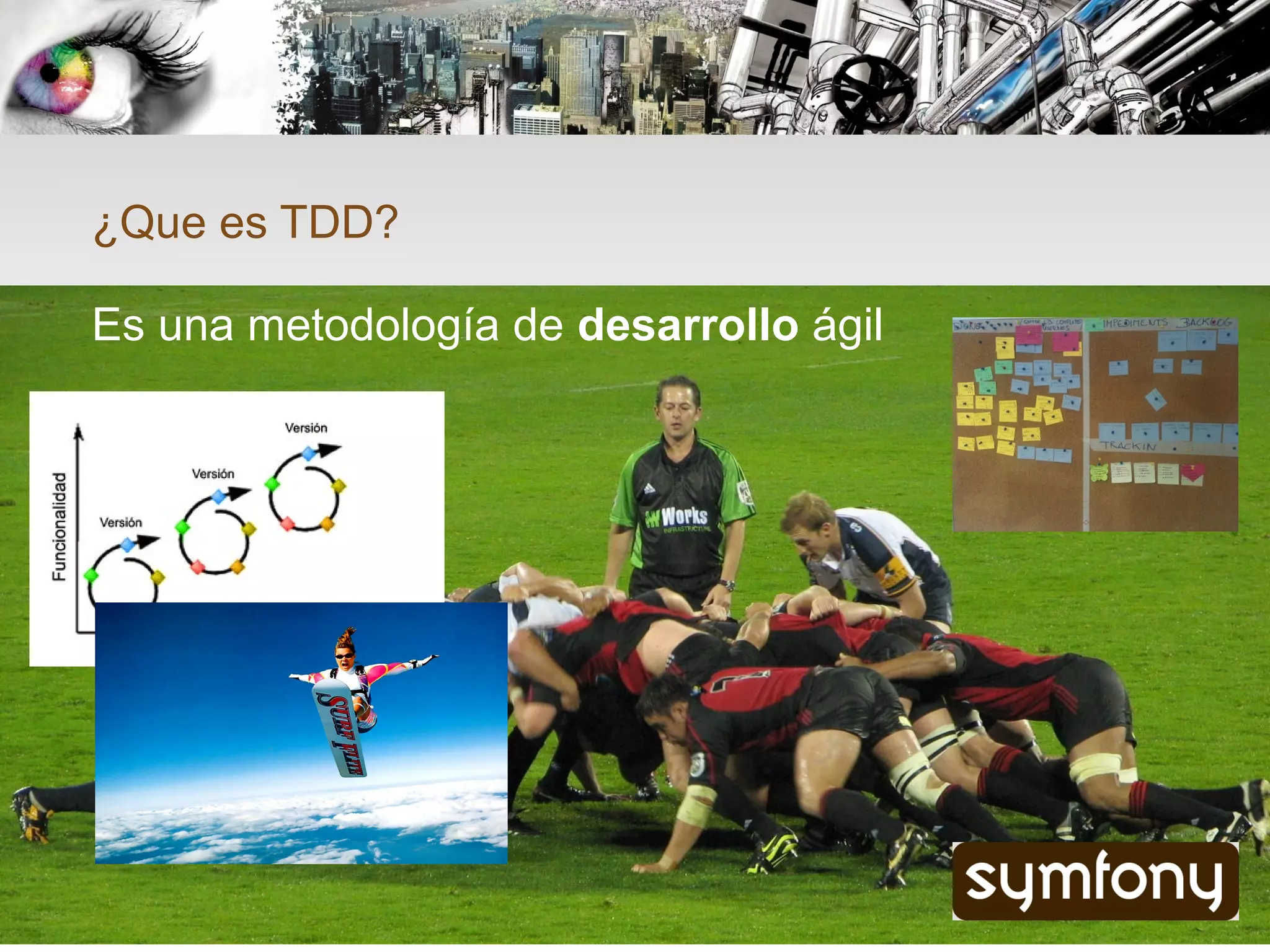 ¿Que es TDD?

Es una metodología de desarrollo ágil
 